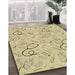 Machine Washable Transitional Brass Green Rug in a Family Room, wshpat2402brn