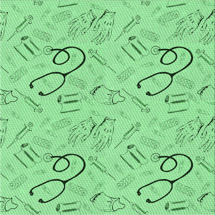 Round Machine Washable Transitional Jade Green Rug, wshpat2402grn