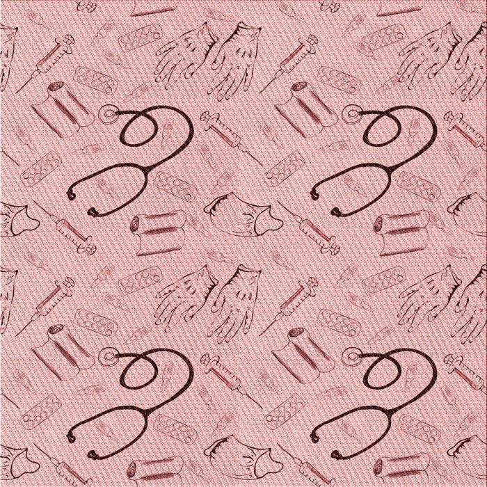 Round Patterned Red Rug, pat2402rd