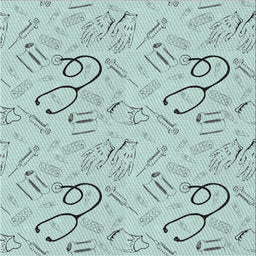 Square Patterned Light Slate Blue Novelty Rug, pat2402