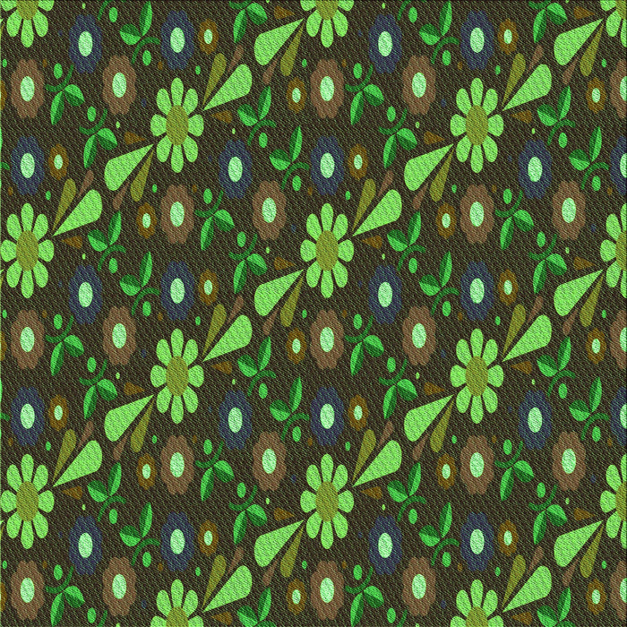 Round Machine Washable Transitional Chocolate Brown Rug, wshpat2403grn