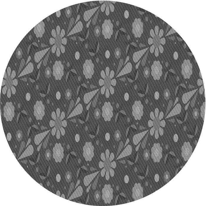 Square Machine Washable Transitional Gray Rug in a Living Room, wshpat2403gry