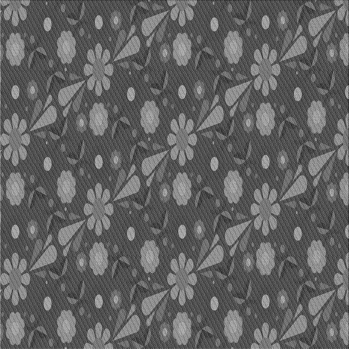 Round Machine Washable Transitional Gray Rug, wshpat2403gry