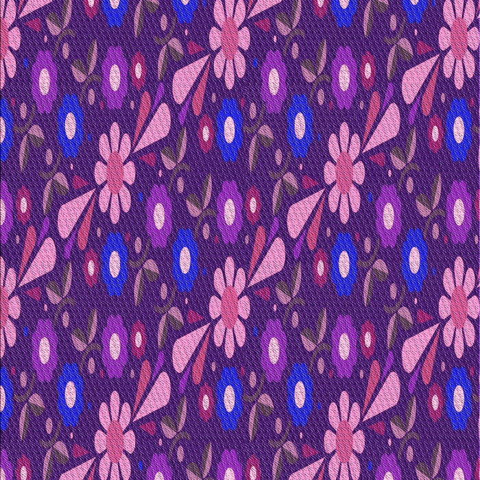 Machine Washable Transitional Bright Purple Rug, wshpat2403pur