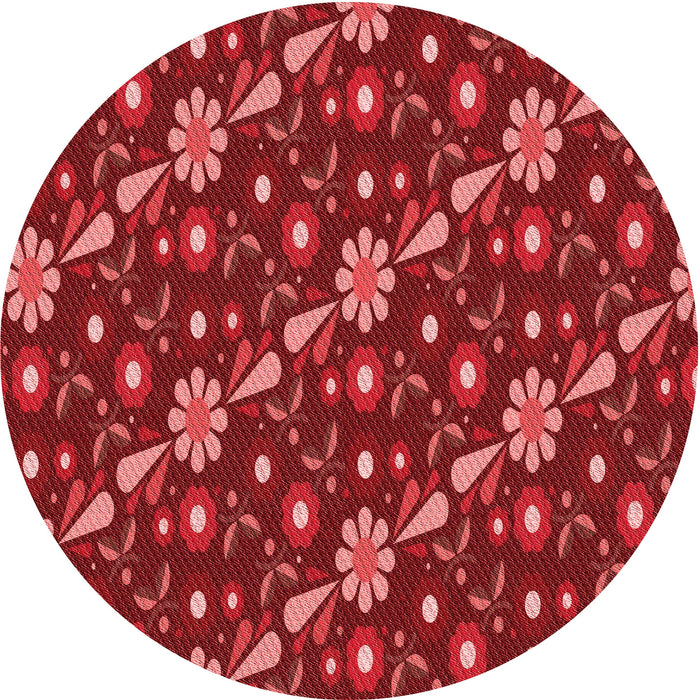 Square Machine Washable Transitional Red Rug in a Living Room, wshpat2403rd