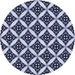 Square Machine Washable Transitional Night Blue Rug in a Living Room, wshpat2404blu