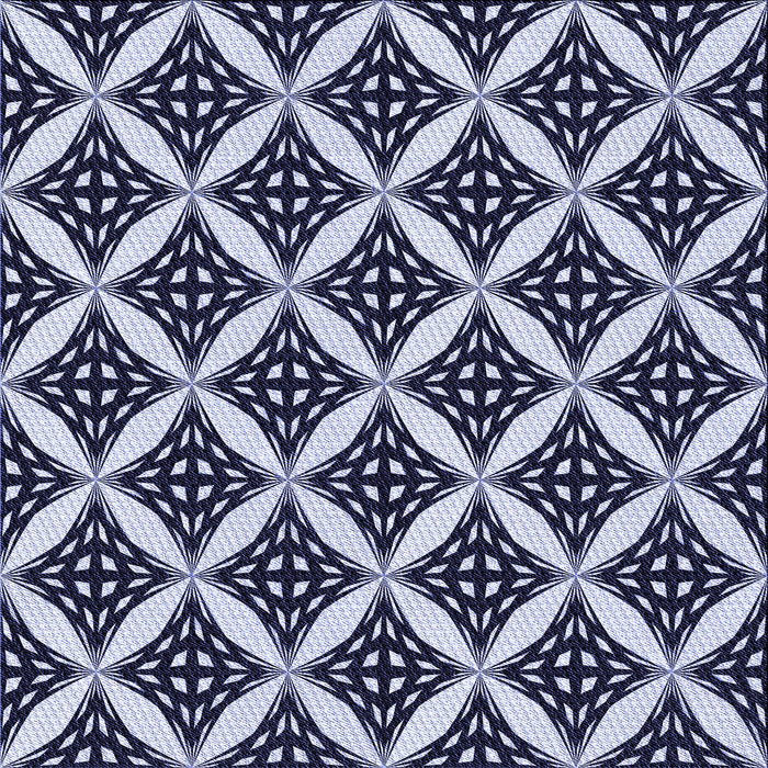 Round Patterned Night Blue Rug, pat2404blu