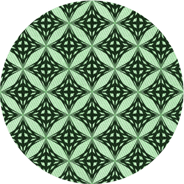 Square Machine Washable Transitional Light Green Rug in a Living Room, wshpat2404grn