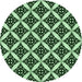 Square Machine Washable Transitional Light Green Rug in a Living Room, wshpat2404grn