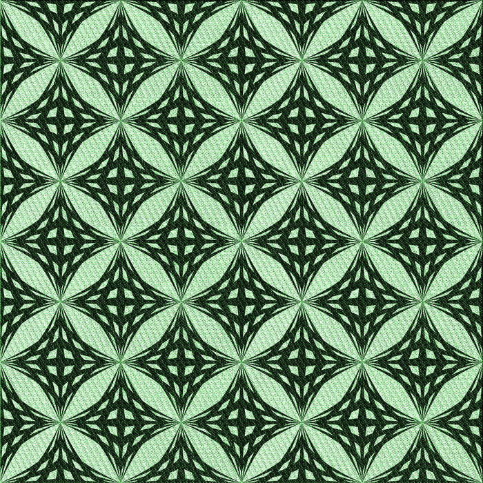 Round Patterned Light Green Rug, pat2404grn