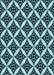 Machine Washable Transitional Blue Rug, wshpat2404lblu