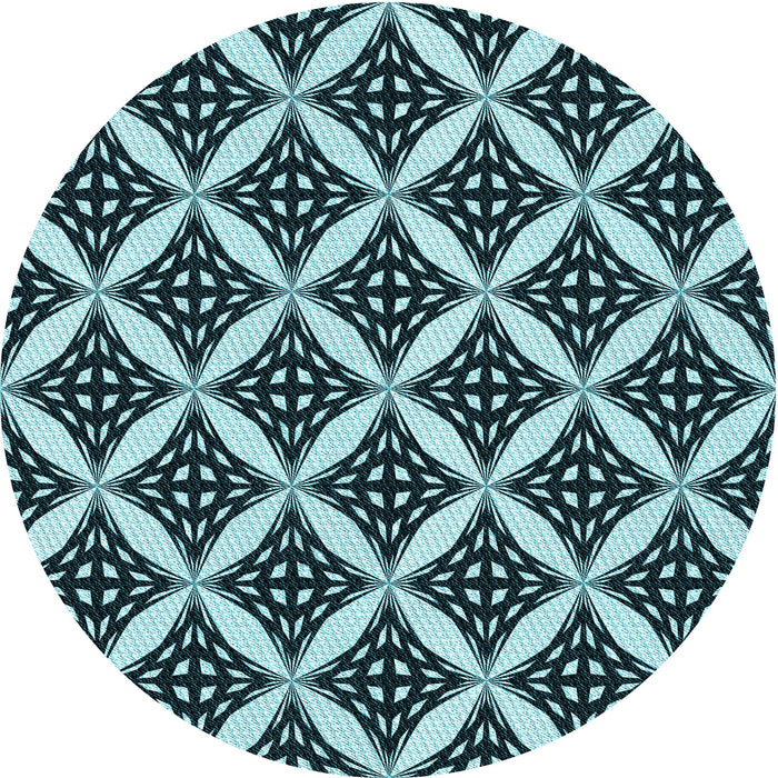 Square Machine Washable Transitional Blue Rug in a Living Room, wshpat2404lblu