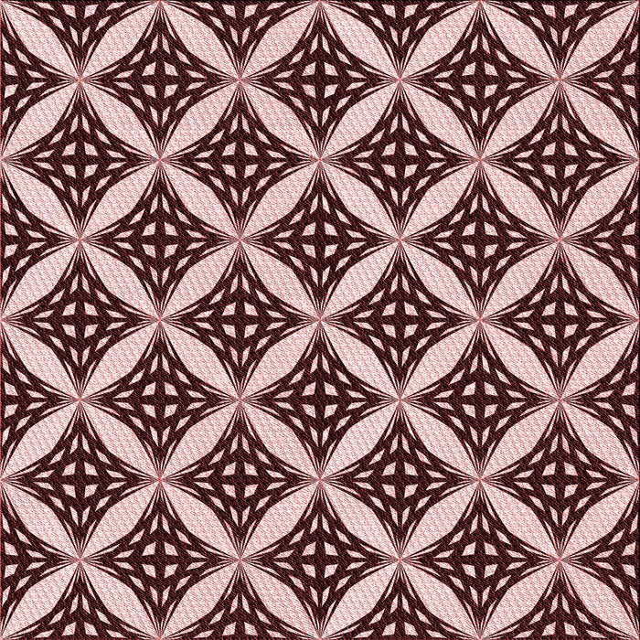 Round Patterned Pink Rug, pat2404rd