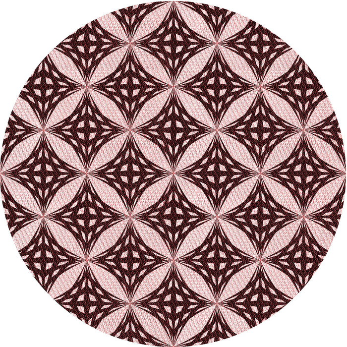 Square Machine Washable Transitional Pink Rug in a Living Room, wshpat2404rd