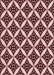 Machine Washable Transitional Pink Rug, wshpat2404rd