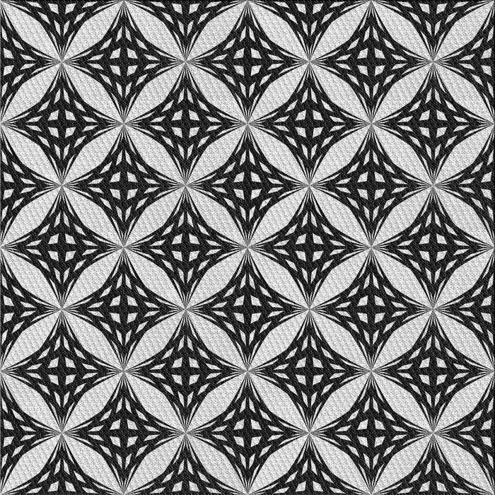 Square Patterned Light Gray Novelty Rug, pat2404