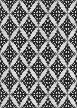 Patterned Light Gray Novelty Rug, pat2404