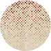 Square Patterned Moccasin Beige Rug, pat2405brn