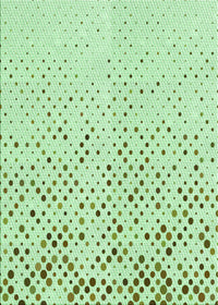 Machine Washable Transitional Mint Green Rug, wshpat2405grn