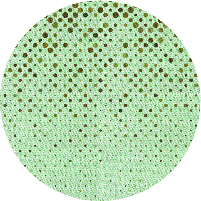 Square Patterned Mint Green Rug, pat2405grn