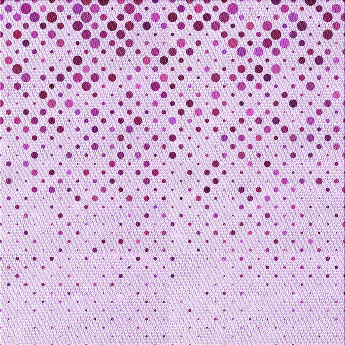 Round Machine Washable Transitional Orchid Purple Rug, wshpat2405pur
