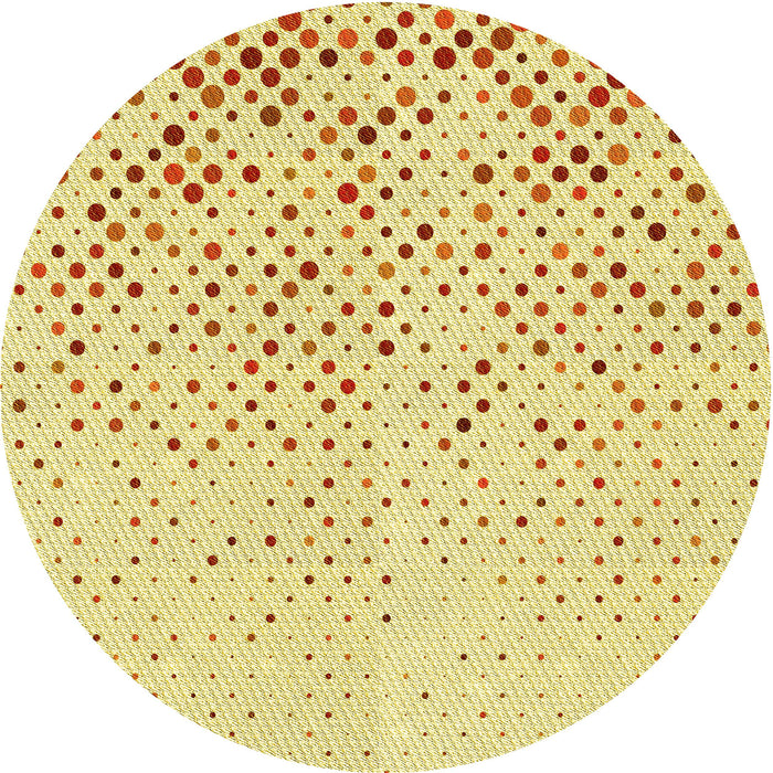 Square Patterned Sun Yellow Rug, pat2405yw