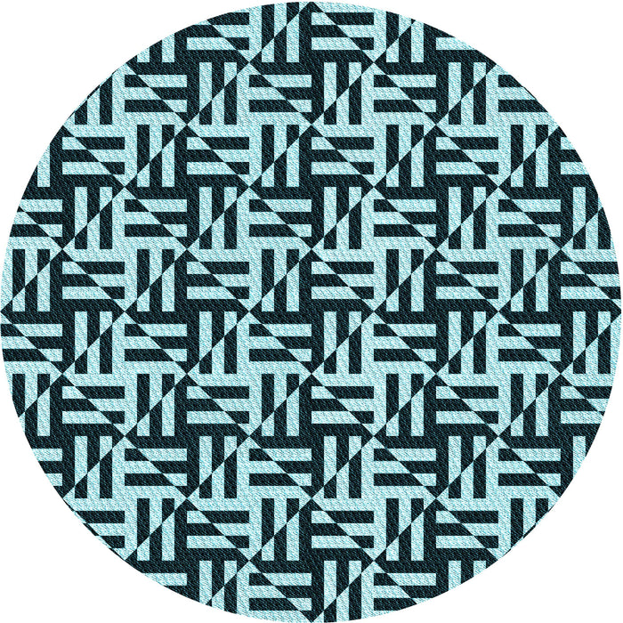 Square Machine Washable Transitional Blue Rug in a Living Room, wshpat2406lblu