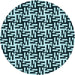 Square Patterned Blue Rug, pat2406lblu