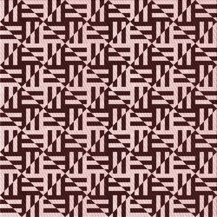 Round Patterned Baby Pink Rug, pat2406rd