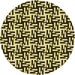 Square Patterned Black Brown Rug, pat2406yw