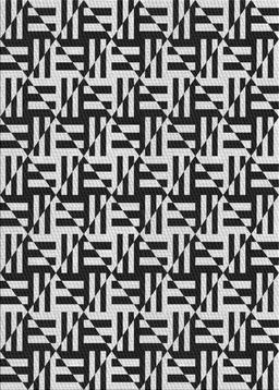 Patterned Light Gray Novelty Rug, pat2406