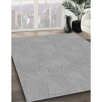 Patterned Cloud Gray Rug, pat2407gry