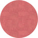 Square Patterned Tomato Red Rug, pat2407org