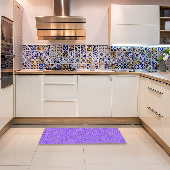 Patterned Purple Rug in a Kitchen, pat2407pur