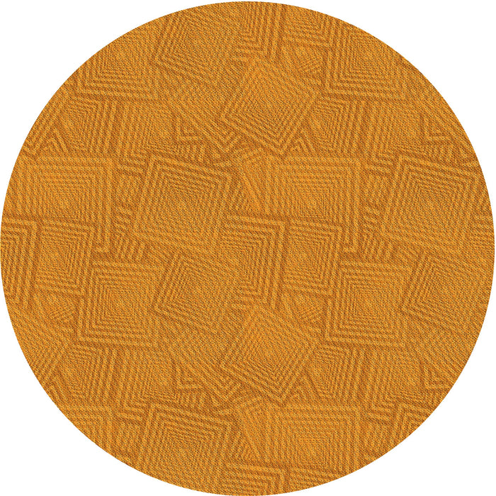 Square Machine Washable Transitional Orange Red Orange Rug in a Living Room, wshpat2407yw