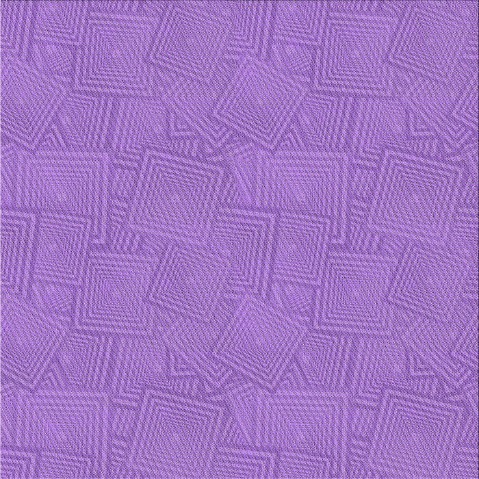 Square Patterned Blue Violet Purple Novelty Rug, pat2407
