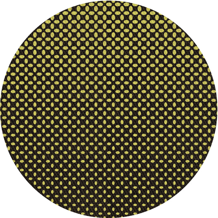 Square Patterned Black Rug, pat2408brn