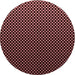 Square Patterned Chocolate Brown Rug, pat2408rd