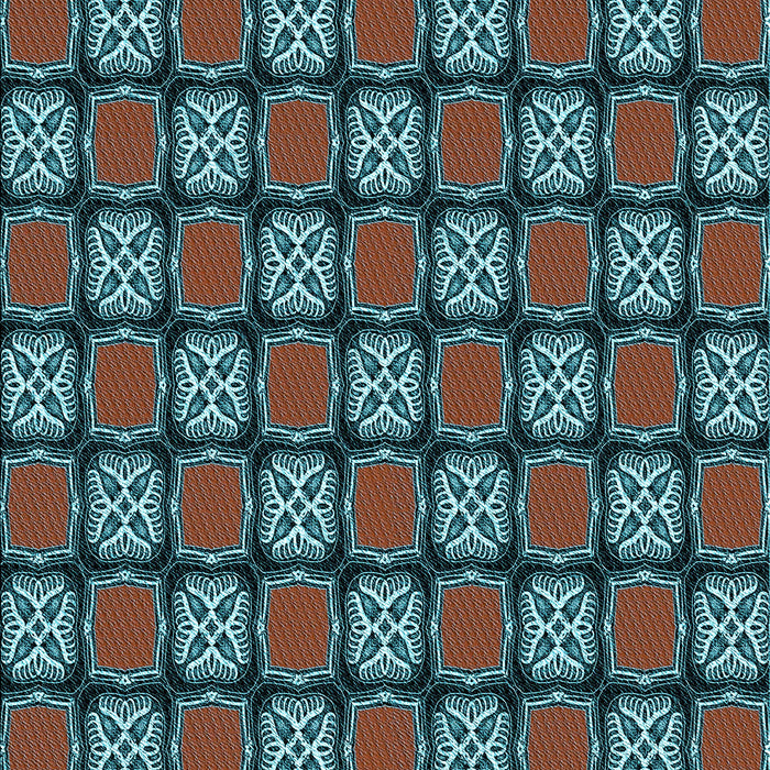 Patterned Burgundy Brown Rug, pat2409lblu