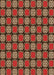 Patterned Dark Red Rug, pat2409org