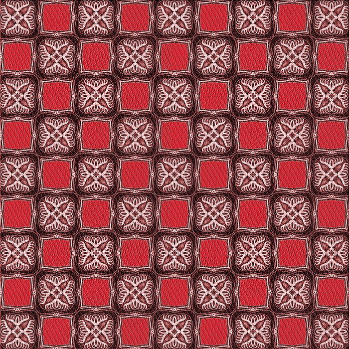 Round Patterned Cranberry Red Rug, pat2409rd