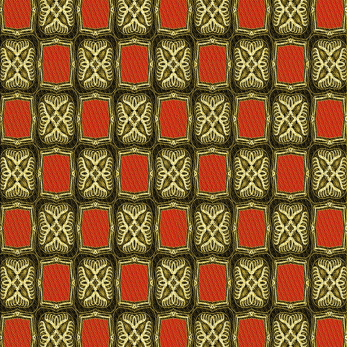 Patterned Caramel Brown Rug, pat2409yw