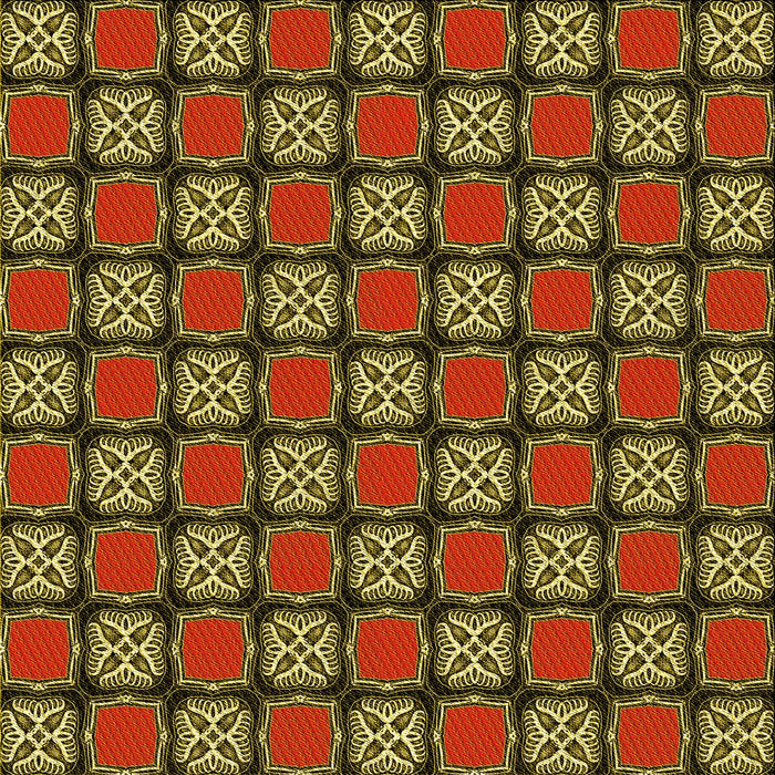 Round Patterned Caramel Brown Rug, pat2409yw