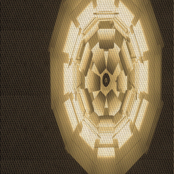 Patterned Caramel Brown Rug, pat241brn