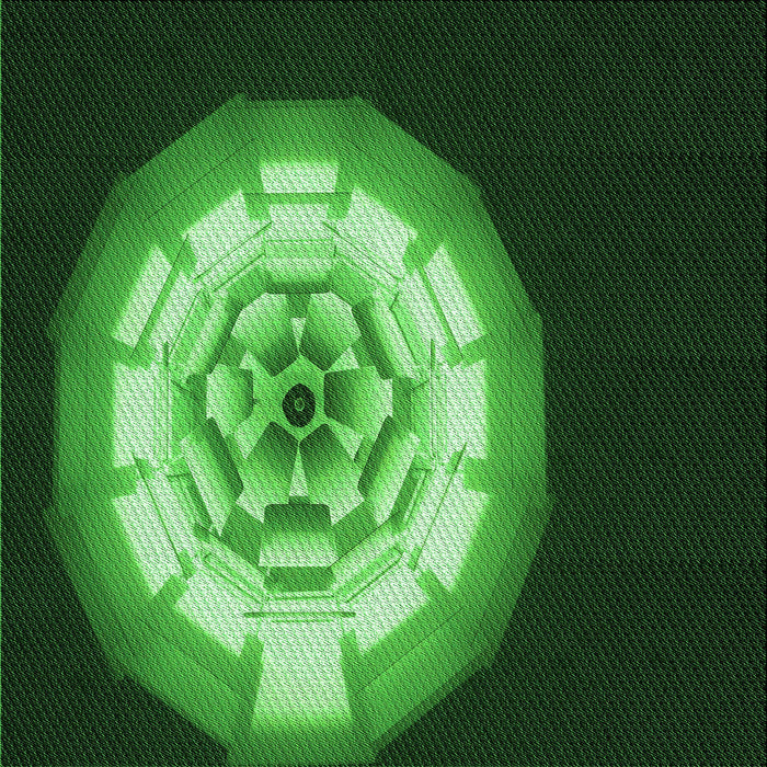 Round Patterned Dark Forest Green Rug, pat241grn