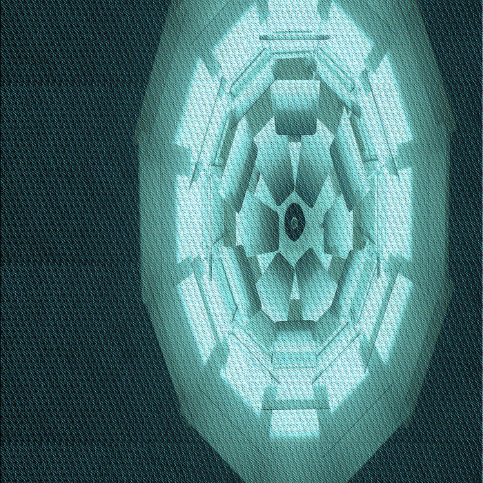 Patterned Deep Teal Green Rug, pat241lblu