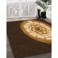 Patterned Orange Rug, pat241org