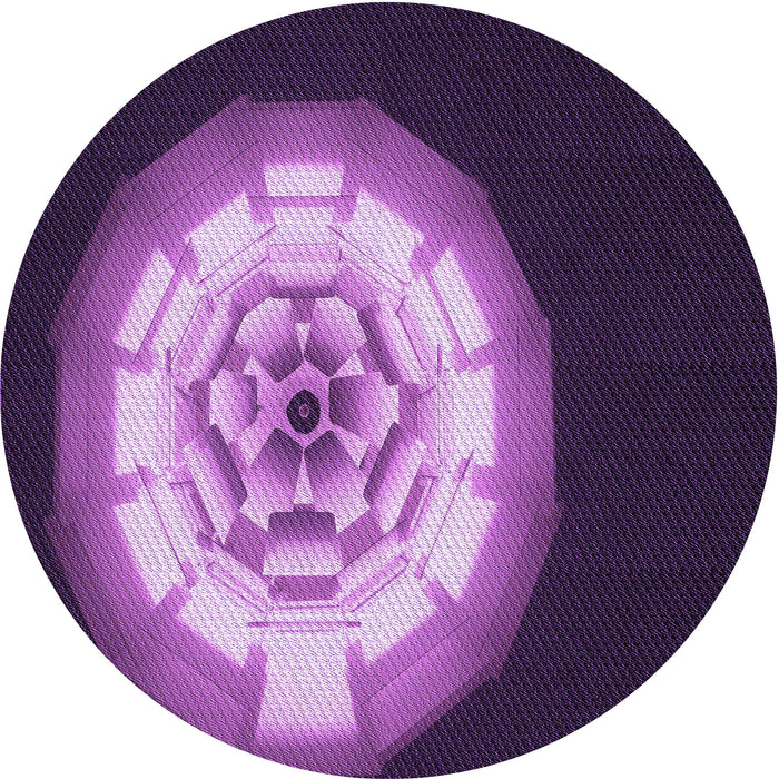 Square Machine Washable Transitional Purple Rug in a Living Room, wshpat241pur