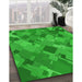 Machine Washable Transitional Lime Green Rug in a Family Room, wshpat2410grn