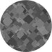 Square Patterned Gray Rug, pat2410gry